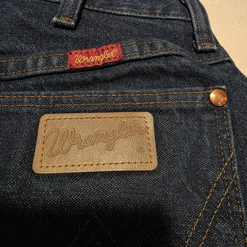 Wrangler Women's Dark Blue Straight Leg Jeans